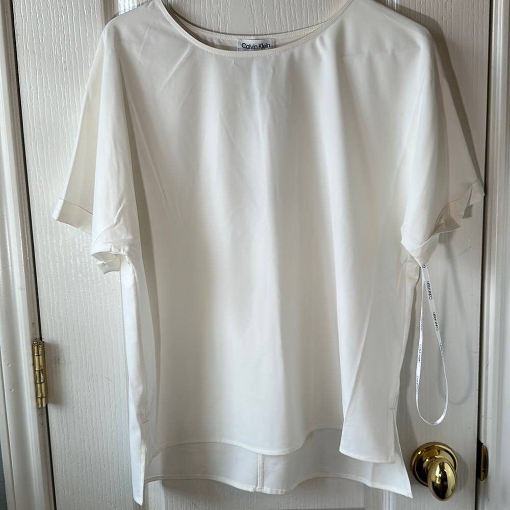 Calvin Klein White/Cream Blouse